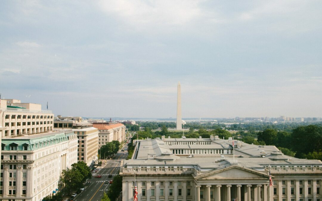 Aerial city photo of Washington, DC